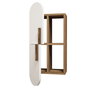Hanah Home Estantería de Pared Nogal y Blanco